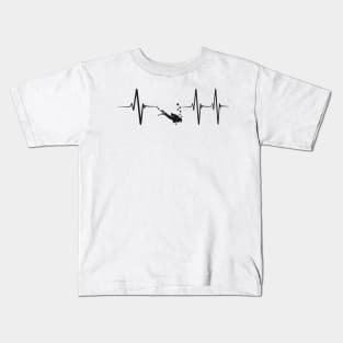 Heartbeat Diving Kids T-Shirt